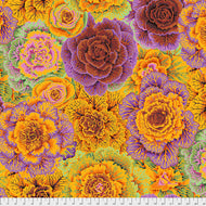 Brassica in Orange, Kaffe Fassett for the Kaffe Fassett Collective  PWPJ051.ORANGE, for Free Spirit Fabrics, sold by the half-yard