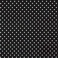 Sevenberry: Petite Basics, SB-88190D2-13 Dots in BLACK by Sevenberry for Robert Kaufman, sold by the half-yard