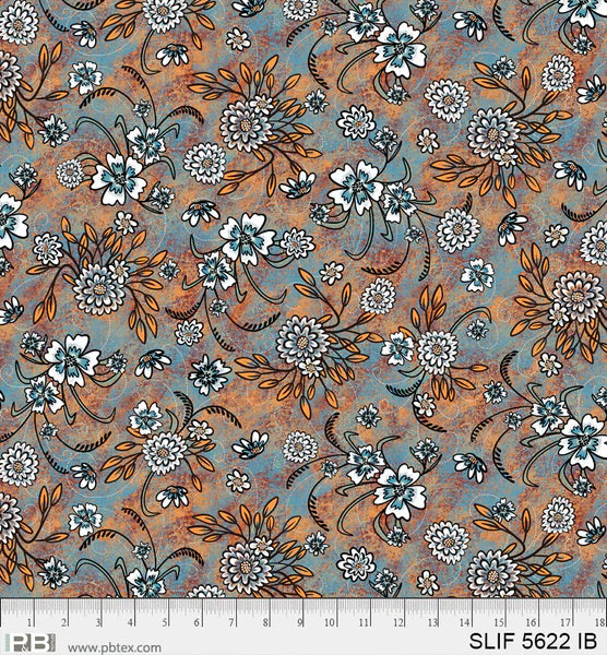 Still Life, SLIF 5628 IBXX, Floral by P&B Textiles, sold by the half yard