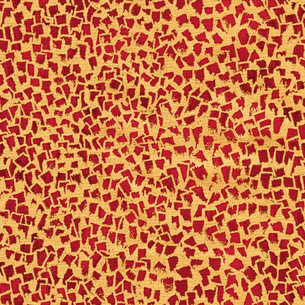 Gustav Klimt, SRKM-18657-3, Red, by Robert Kaufman, sold by the half-yard