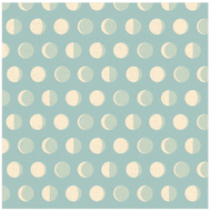 Moonbeam Dream, Moon Phase in Sky , by Poppie Cotton , sold by the half yard
