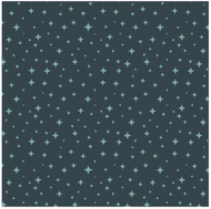 Moonbeam Dream, Starbright in Night , by Poppie Cotton , sold by the half yard