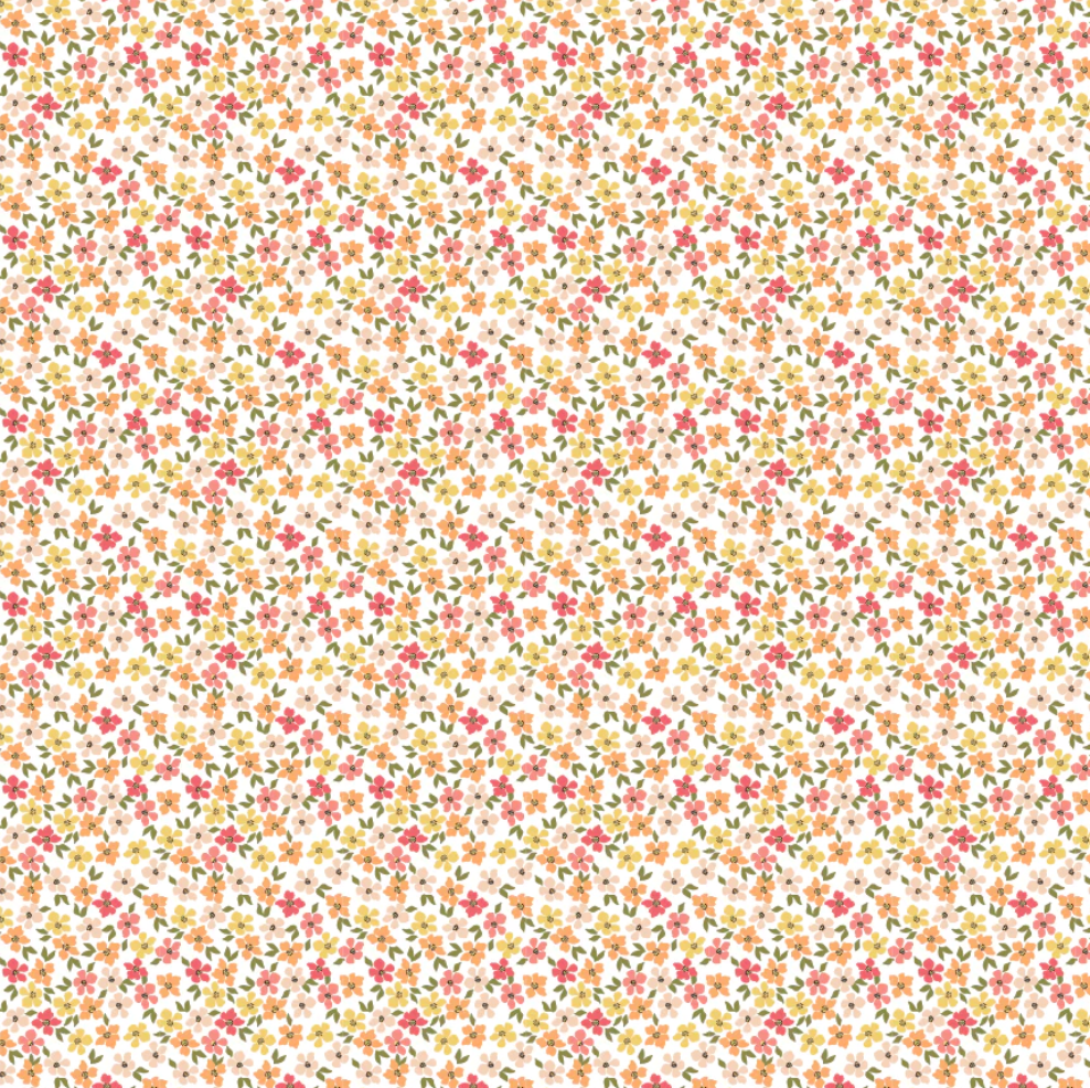 Prairie Sisters Homestead, School Frock White , PH23420 by Poppie Cotton , sold by the half yard