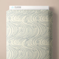 Maple Currents, Blue, 228899 by Cloud 9, sold by the half-yard