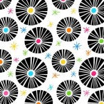 Burst, DDC12170 in White by Michael Miller Fabrics, sold by the half-yard