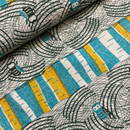 Small Owls in the Woods on Natural, Heavy Weight Cotton/Linen Blend, by Cosmo, sold by the half yard