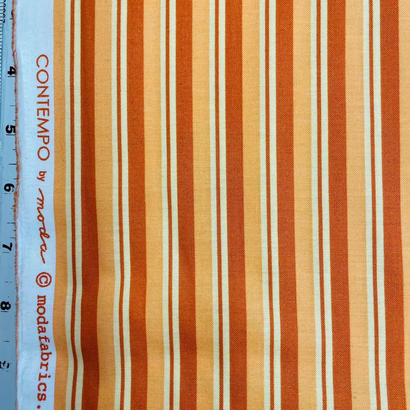 Contempo, orange multi strip by Moda 32845-17