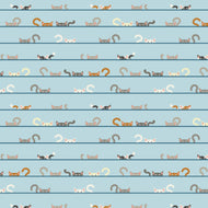 Kitty Kats, SD102-HK1, by Cotton & Steel Fabrics, sold by the half-yard