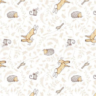 Guess How Much I Love You 2024, Forest Friends, 42451-1 White by Clothworks, sold by the half-yard
