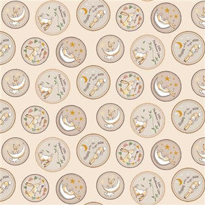 Guess How Much I Love You 2024, Dots, Y4249-64,  Light Caramel by Clothworks, sold by the half-yard