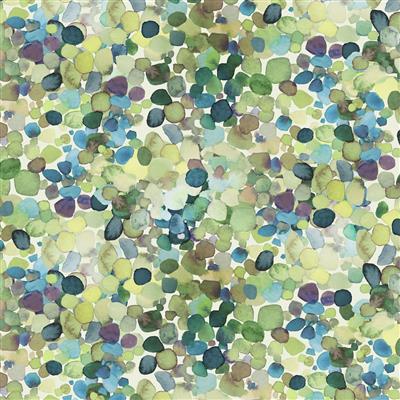 Coral Reef Digital Sea Glass Y4381-24 Olive by Clothworks, sold by the half-yard