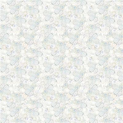 Coral Reef Digital Swirls, Y4382-116 Misty Gray by Clothworks, sold by the half-yard