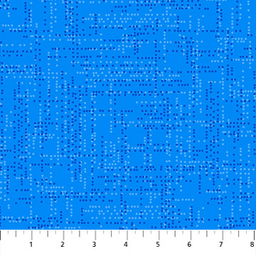 Dot Matrix Blue 10110-42, by Patrick Lose for Northcott, sold by the half yard