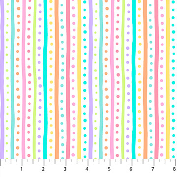 Celebrations: Spring Stripes 10149M-10, by Patrick Lose for Northcott, sold by the half yard
