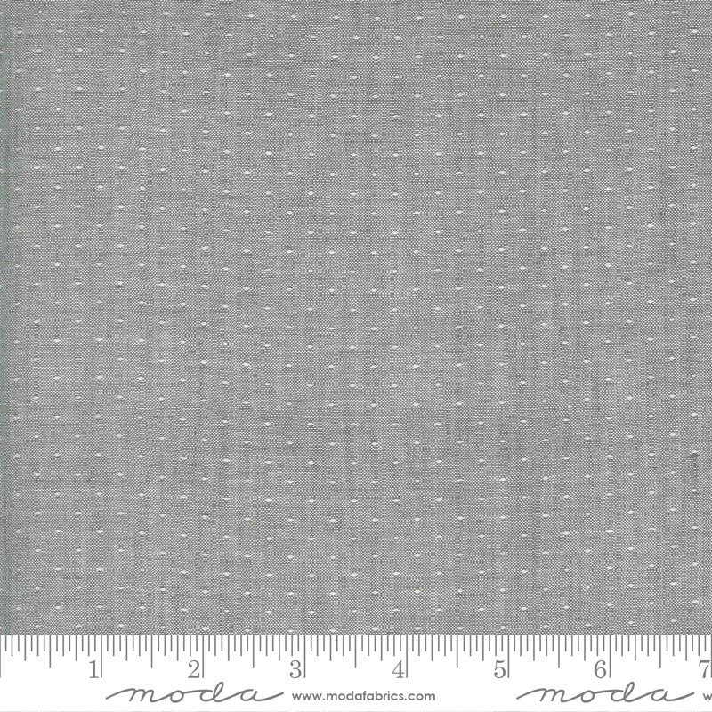 Low Volume Dot Silver 18201 17 Moda Wovens by Jen Kingwell, for Moda Fabrics, sold by the half yard