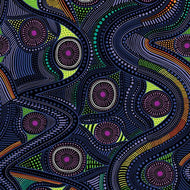 Walkabout II River Sight 120-14411 by Paintbrush Studio, sold by the half-yard