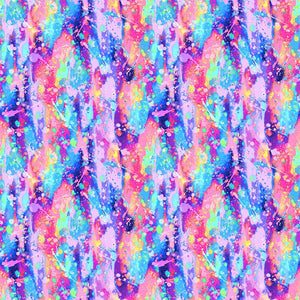 Flamingo Water Bubbles Multi for Paintbrush Studio, sold by the half-yard