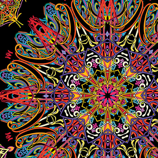 Medley Red/Multi,  Heartscapes, 13143-10, by PAULA NADELSTERN, for Benartex, sold by the half-yard