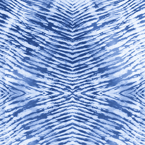 FUR BLUE Shibori 13547-50, By KITTY YOSHIDA, for Benartex, sold by the half-yard