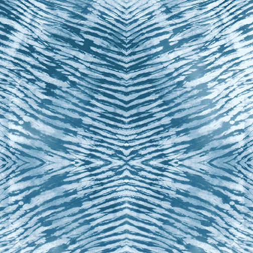 FUR TEAL Shibori 13547-84, By KITTY YOSHIDA, for Benartex, sold by the half-yard