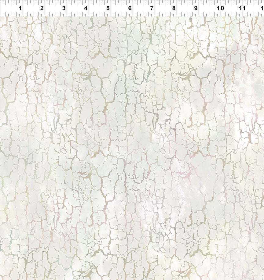 Sunshine 13SS 1 in Crackle White by Jason Yenter for In the Beginning Fabrics, sold by the half-yard