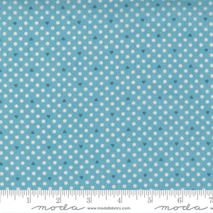 Frankie Naive Bonnie Blue 30675 19 by Basic Grey for Moda, sold by the half-yard