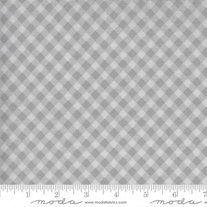 Grey Plaid, Spring Chicken, in Grey, by Sweetwater, 55523-16 for Moda Fabrics, sold by the half yard.