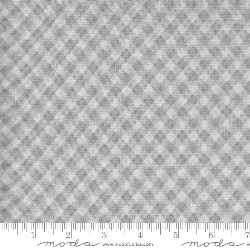 Grey Plaid, Spring Chicken, in Grey, by Sweetwater, 55523-16 for Moda Fabrics, sold by the half yard.