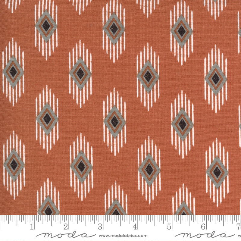 Smoke Rust, in Rust 5132 16, by Lella Boutique for Moda Fabrics, sold by the half yard