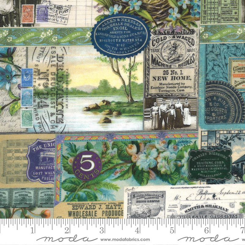 Flea Market Fresh Multi 7370 11, by Cathe Holden for Moda Fabrics, sold by the half yard.