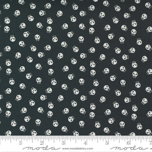 Holiday Halloween Skulls Midnight 20733 12, by Stacy Iest Hsu for Moda Fabrics, sold by the half yard.