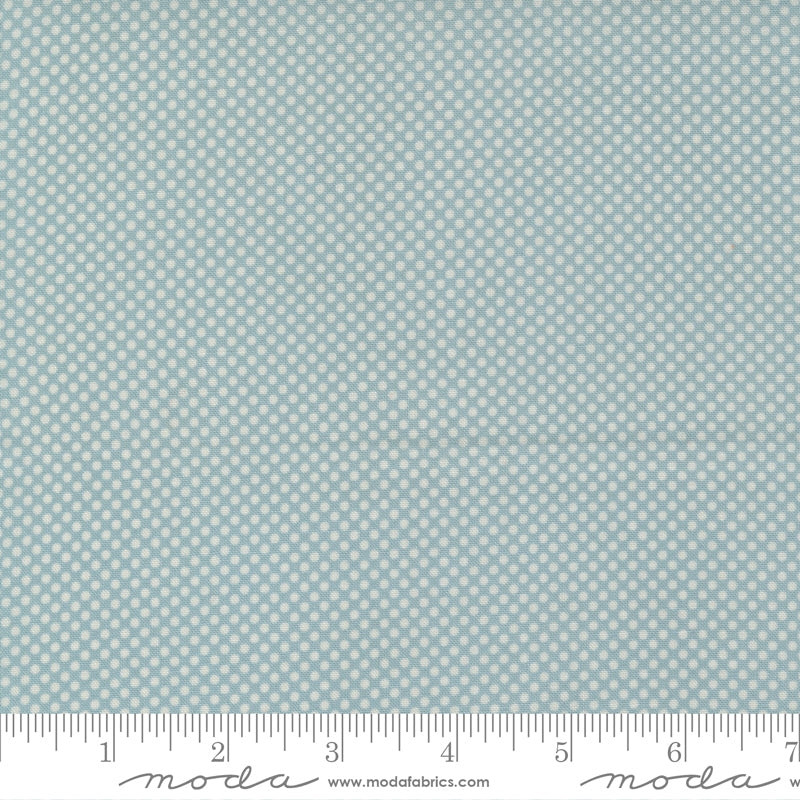 Meander Dot Denim 24585 16 by Aneela Hoey for Moda, sold by the half-yard