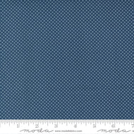 Meander Dot Navy 24585 18 by Aneela Hoey for Moda, sold by the half-yard