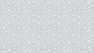 Doodle Ditzy Pewter, 1911/S3, Essentials, for Makower UK, sold by the half yard.