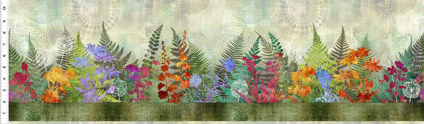 Halcyon by Jason Yenter, 1HN-1 for In the Beginning Fabrics, border print sold by the yard