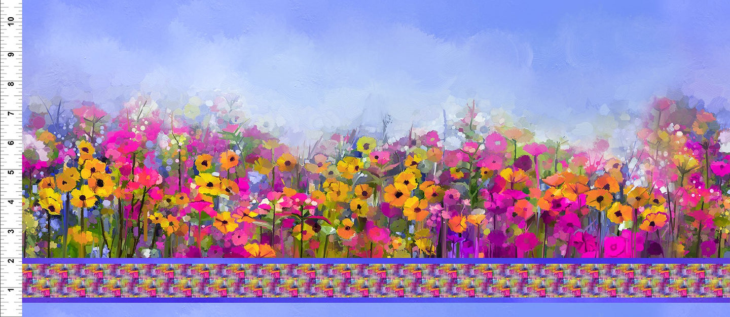 SUMMER Border by In The Beginning Studio for In the Beginning Fabrics, sold by the half yard