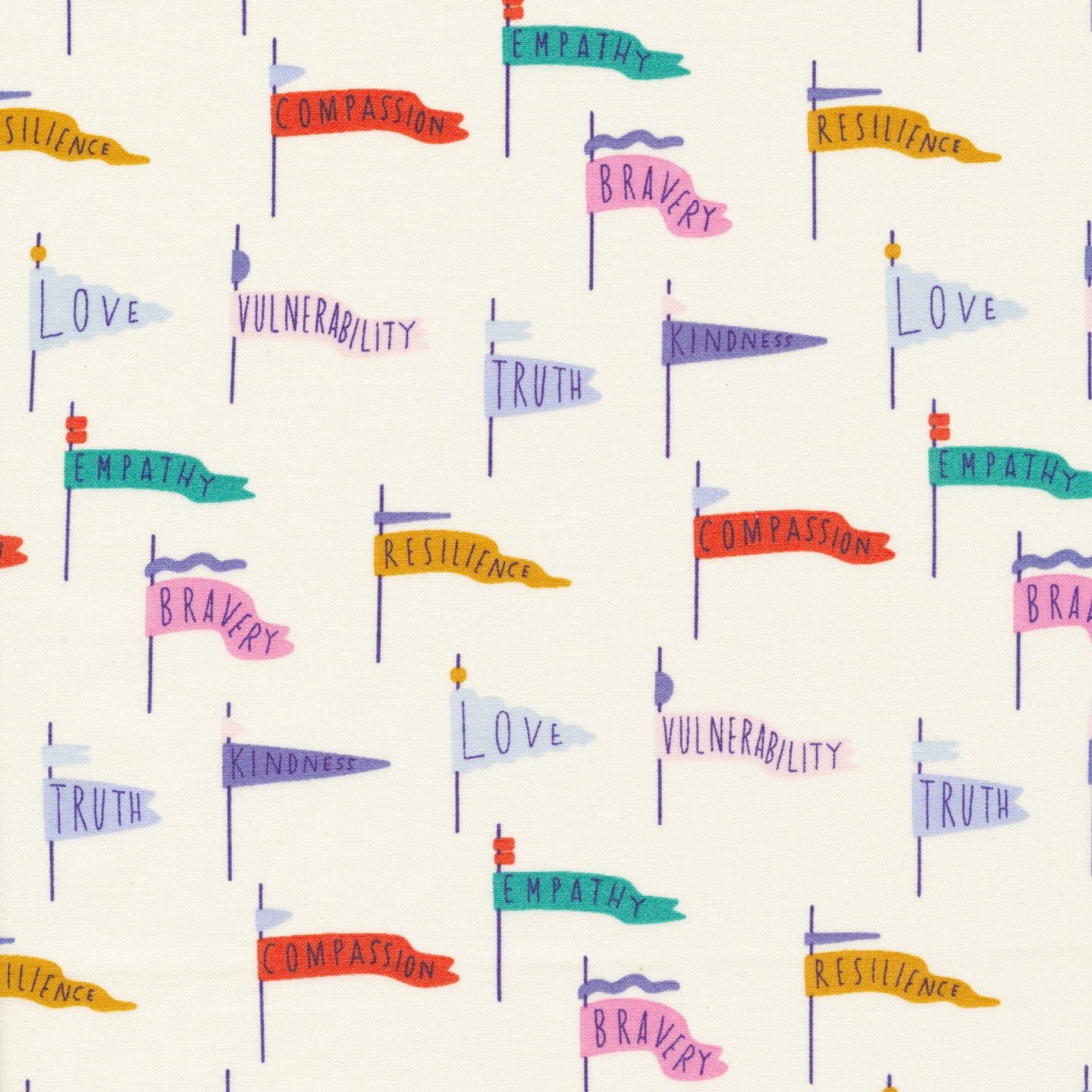Pennants, Universal Love 227019, by Cloud 9, sold by the half-yard