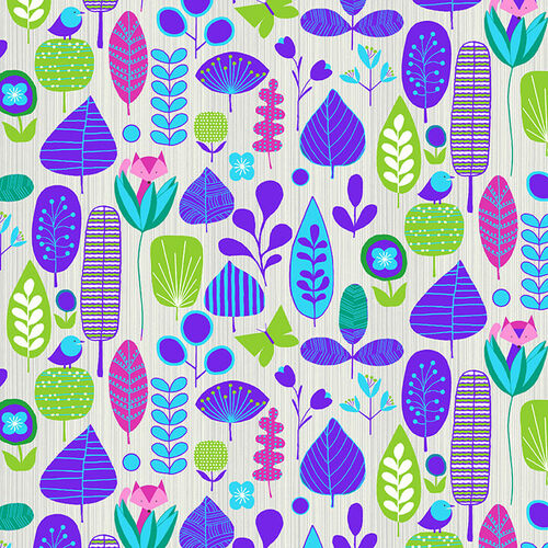 Mid Century Modern Light Grey 2642 1, by Color Principle for Henry Glass & Co, sold by the half yard