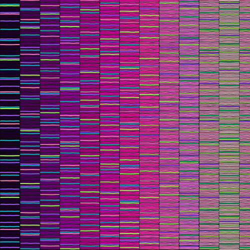 Mid Century Modern Linear Ombre Purple 2645 58, by Color Principle for Henry Glass & Co, sold by the half yard