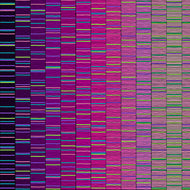 Mid Century Modern Linear Ombre Purple 2645 58, by Color Principle for Henry Glass & Co, sold by the half yard