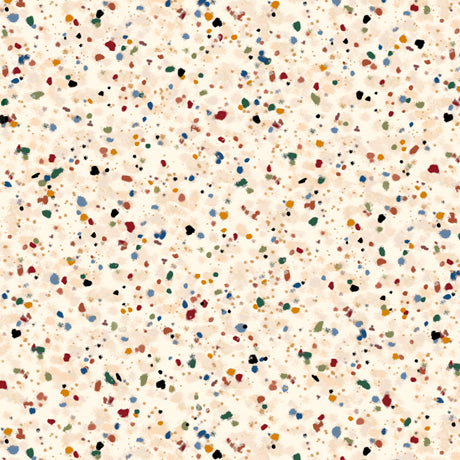 Speckles 27173 -E  in Cream/Multi Extra-wide Backing 108