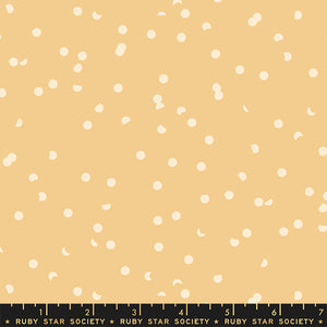 Hole Punch Dots Butternut RS3025 25 by Kimberly Kight, for Ruby Star Society, sold by half-yard