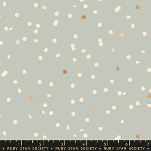 Hole Punch Dots Pewter RS3025 34M by Kimberly Kight, for Ruby Star Society, sold by half-yard
