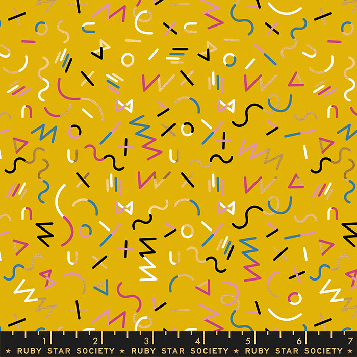 Reign Highness Goldenrod RS1029 13M, by Rashida Coleman Hale for Ruby Star Society, sold by the half-yard