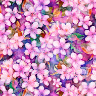 BLOSSOM, CHERRY BLOSSOMS 28844 -P by Dan Morris for Quilting Treasures, sold by the half yard
