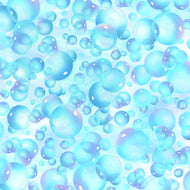 DAZZLING DOLPHINS,  BUBBLES, 28861 -BZ by Carol Cavalaris for Quilting Treasures, sold by the half yard