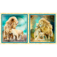 LION'S PRIDE, LION PICTURE PATCHES Panel, 28912 -QS by Carol Cavalaris for Quilting Treasures, sold by the 24