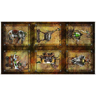 STEAMPUNK EXPRESS BLOCK PANEL, 29065 -A by Desiree’s Designs for Quilting Treasures, sold by the 24