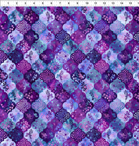 Haven in Purple Multi 4HVN 3 by Jason Yenter for  In the Beginning Fabrics, sold by the half-yard