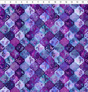 Haven in Purple Multi 4HVN 3 by Jason Yenter for  In the Beginning Fabrics, sold by the half-yard